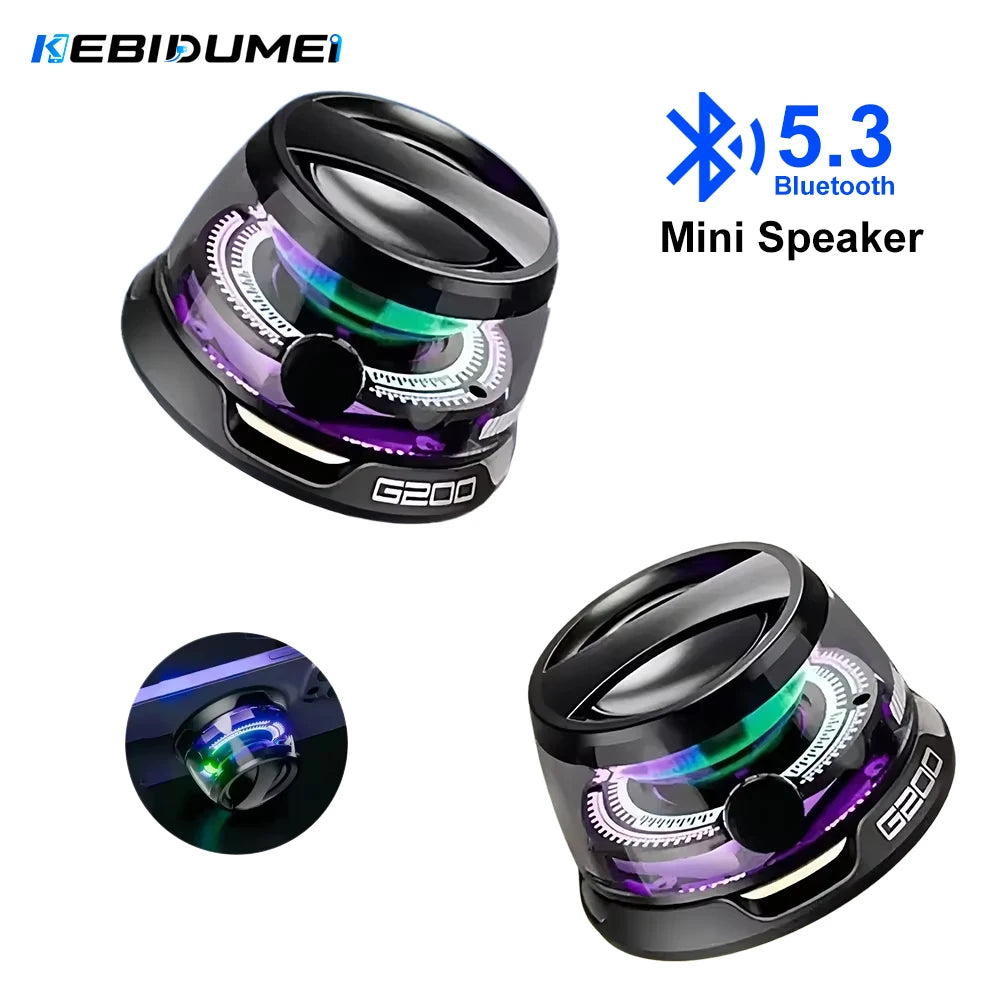 KEBIDUMEI Bluetooth 5 3 Speaker Mini Portable Magnetic