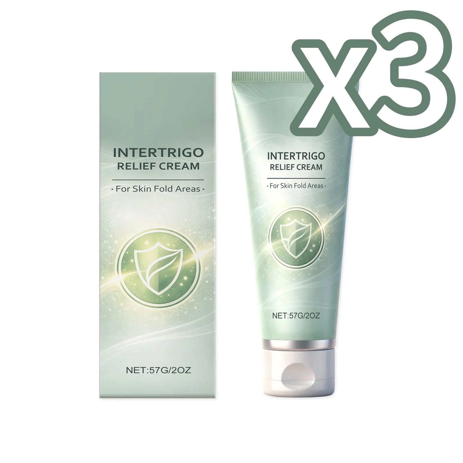 Intertrigo Relief Cream – Soothe Skin Folds & Calm Redness Skin Relief Cream Zpaxo 57g Boxed X 3PCS
