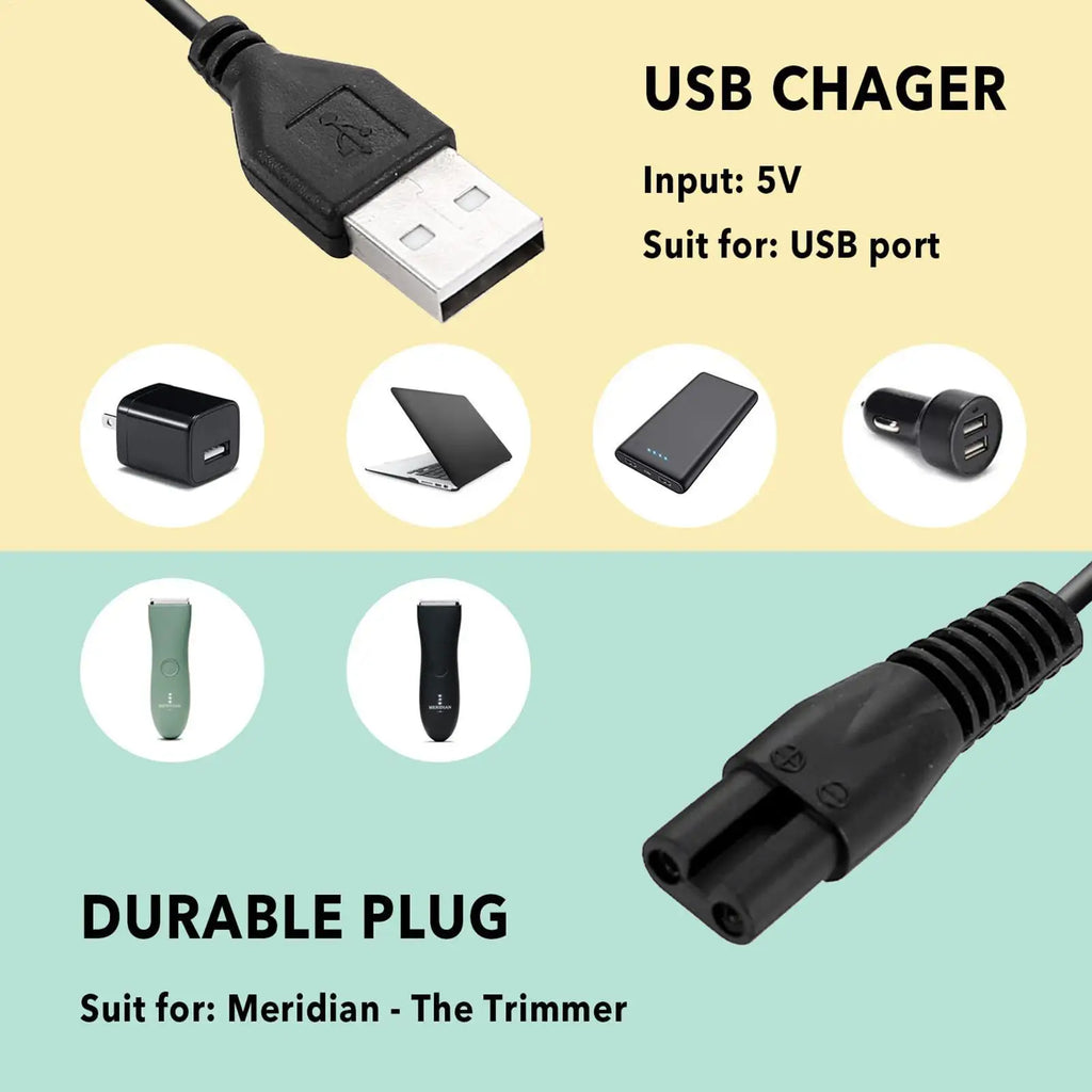 USB Charging Cable Power Cord Charger Wire Meridian Grooming Electric