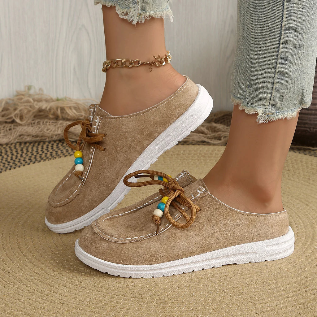 2025 New Women Loafers Retro Bohemian Roman Style Sneakers Women Spring Autumn Shoes Fashion Thick Heel Single Shoes Women Zpaxo