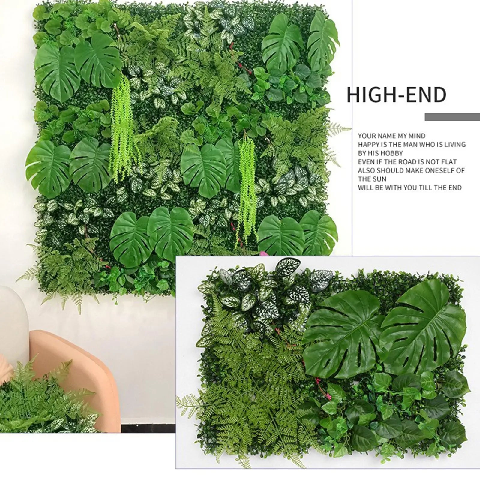 Artificial Plants Wall Photography Backdrop Grass Leaves Festival Zpaxo