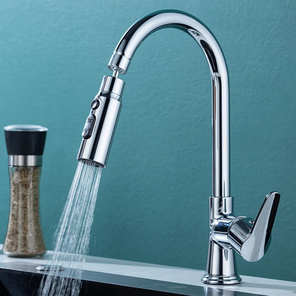 360 Degree Rotatable Faucet Extender Kitchen Aerator 3 Modes Bathroom