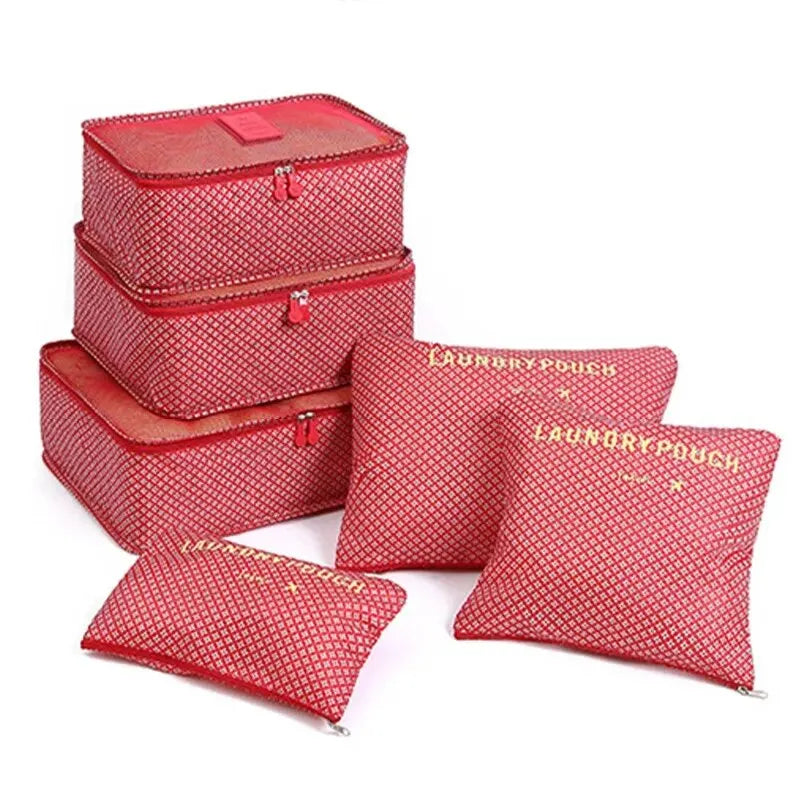 Home Travel 6-piece Clothing Storage and Organizing Bag Thickened Cosmetics Storage Bag Foldable Business Travel Storage Bag Zpaxo