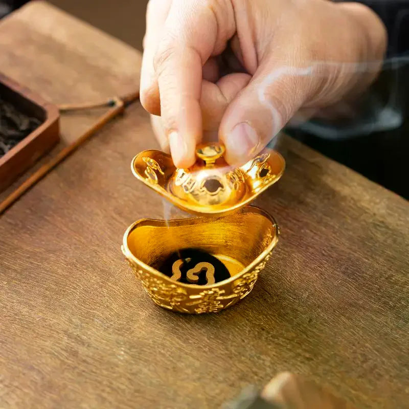Buddhist Utensils Incense Burner Incense Censer Alloy Sandalwood House Furnishings Home Office Decoration Zpaxo