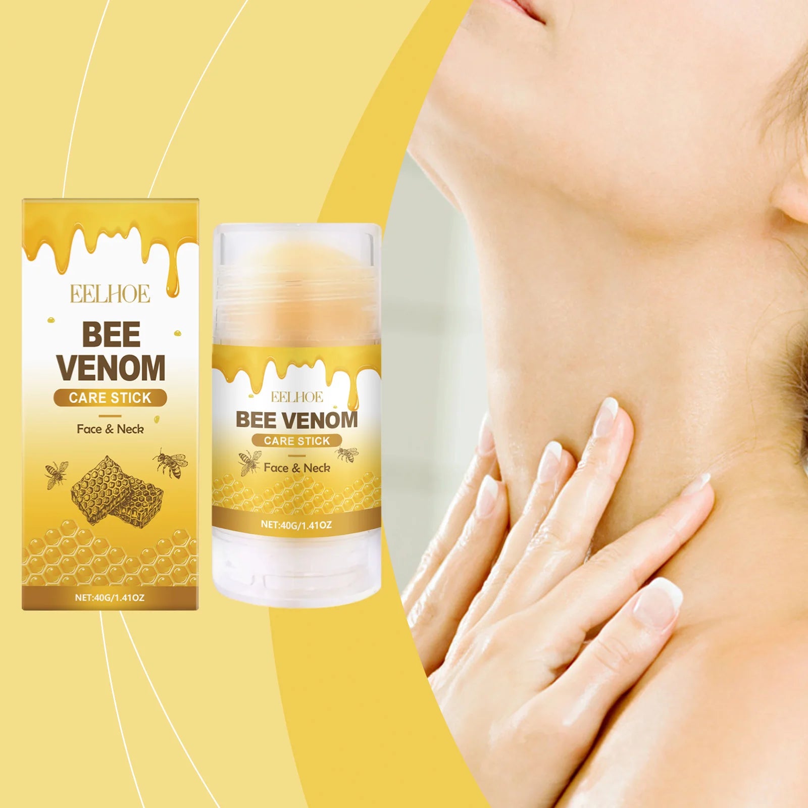 Bee Venom Neck Cream Stick – Collagen Lift, Firm & Tighten Neck Firming Cream Zpaxo Default Title