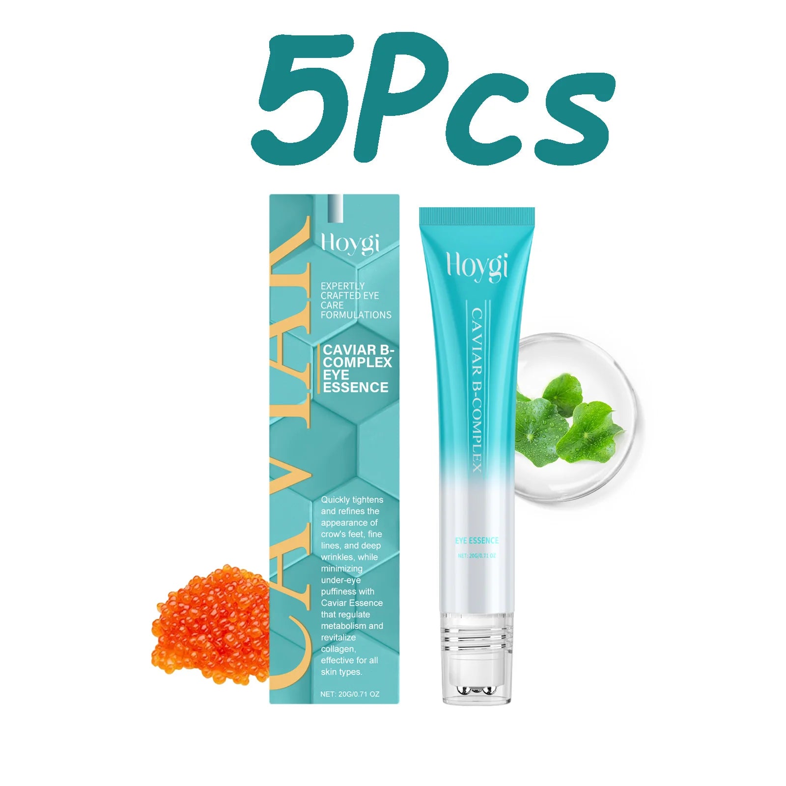 Hoygi Caviar Eye Serum – Dark Circles & Puffiness Relief Eye Serum Zpaxo 5 x 20ml Boxed