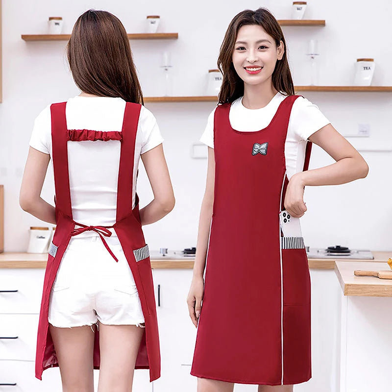 Fashionable Slim Waistcoat Apron Waterproof Waist Strap Solid Zpaxo