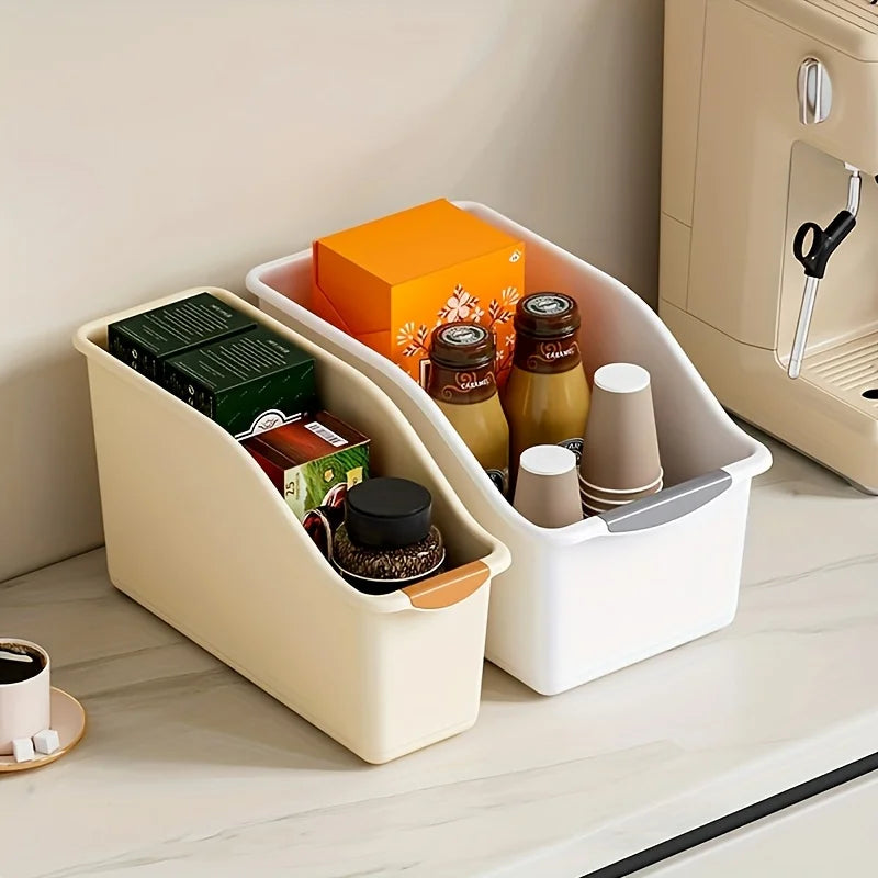 Plastic Storage Bins Curved-compartment Organizer Home Ideal Cleaning
