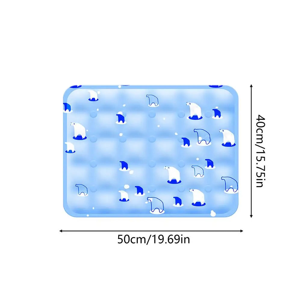 Pet Cooling Mat for Dogs & Cats – Washable Foldable Summer Pad Pet Cooling Mat Zpaxo B