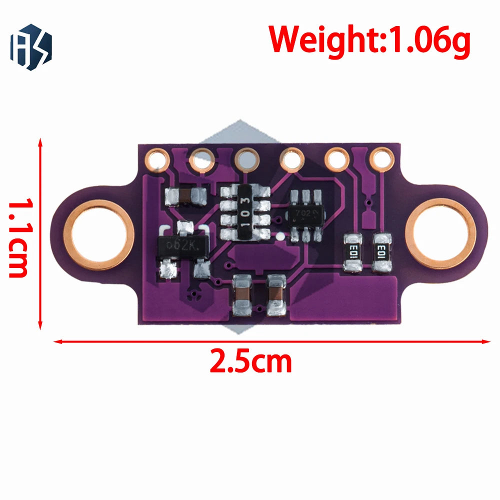 GY-530 VL53L0X Laser Ranging Sensor Tof Time-of-flight Module Zpaxo