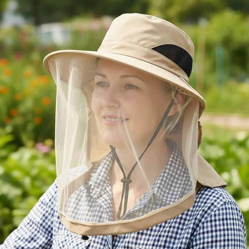 Mosquito Net Sun Hat – UV & Insect Protection Outdoor Cap Mosquito Net Hat Zpaxo