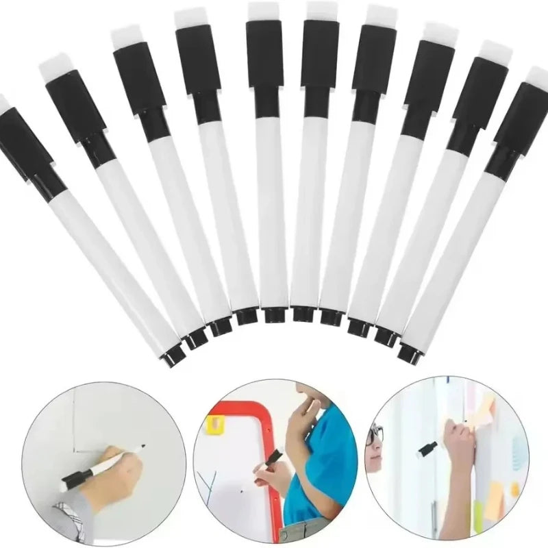 Magnetic Dry Erase Markers Eraser Cap White Board Marker Office