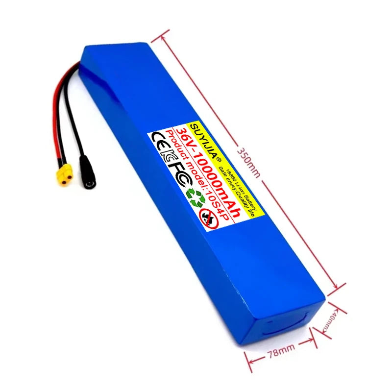 New 36V 10S4P 10Ah 18650 Battery Pack 250-750W 30A BMS 36V Lithium Li-ion Battery Electric Scooter 42v Electric Scooter Battery Zpaxo