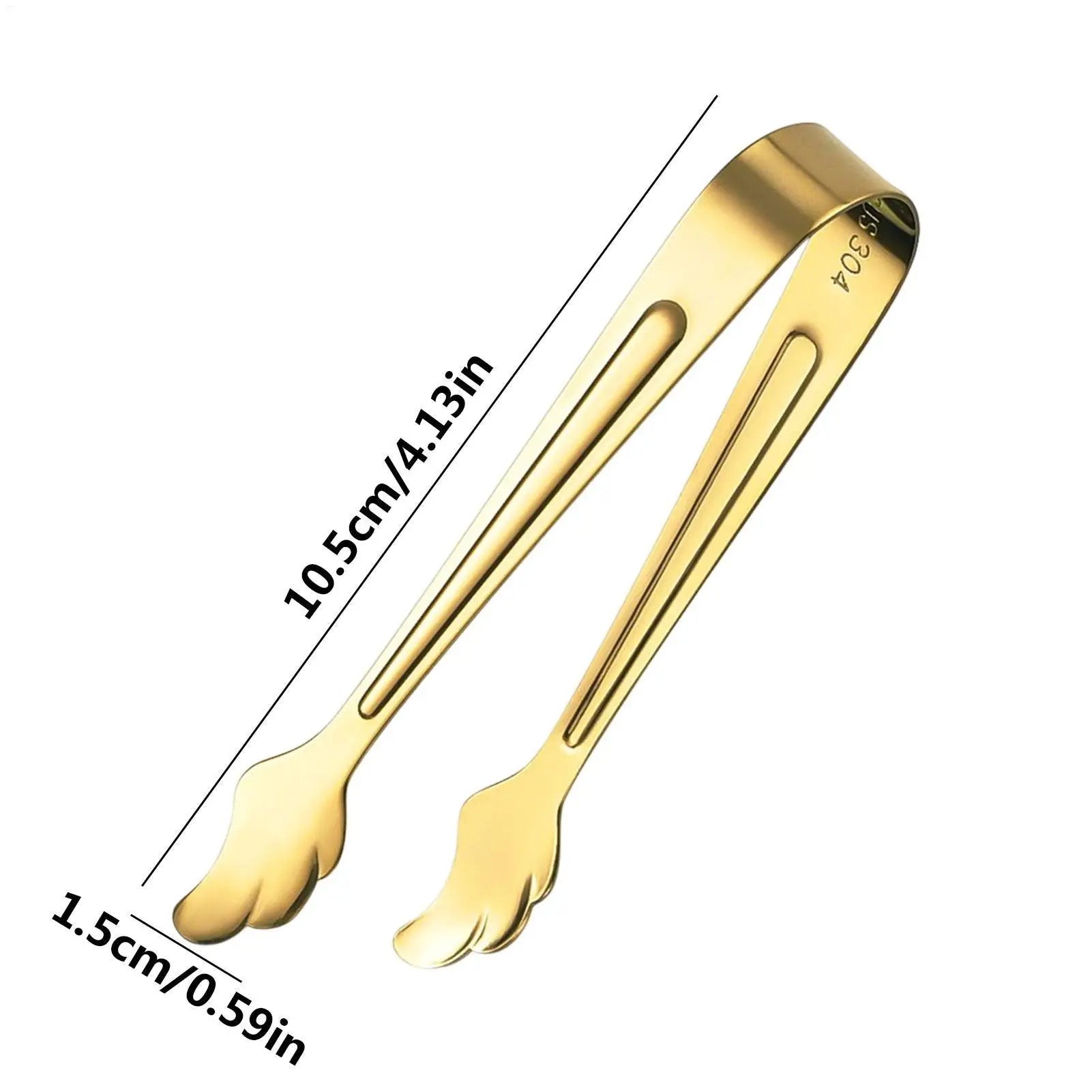 Small Tongs Sturdy Practical Small Kitchen Tiny Mini Ice Sugar Tongs Kitchen for Bar Barbecue Cocktail Party Restaurant Zpaxo