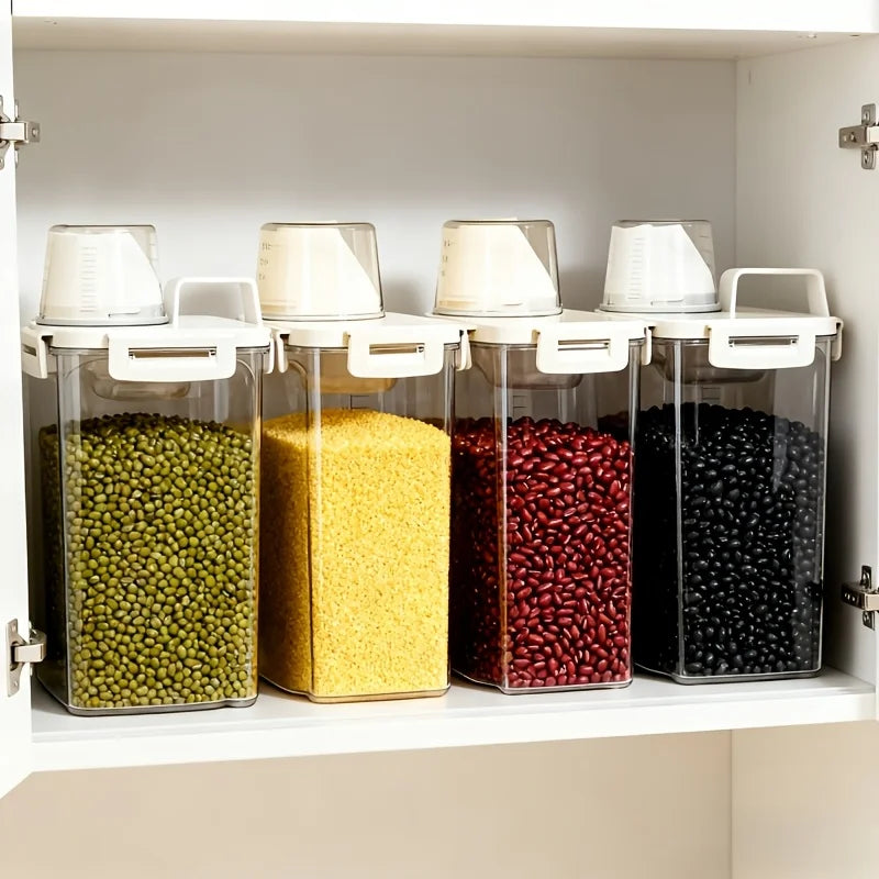 Large Capacity Rice Storage Container Measuring Cup Airtight