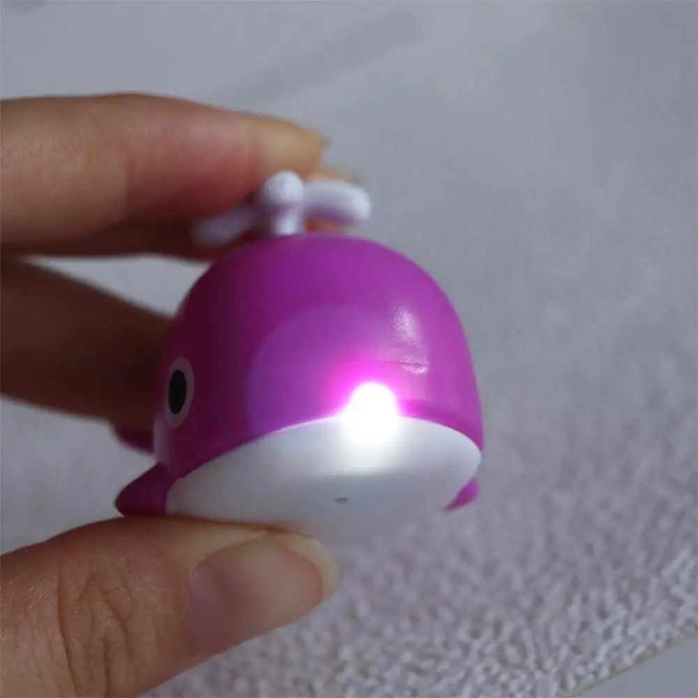 Creative Sounds Light Sea Whale Keychain with Sound Flashlight LED Whale Keyring Cartoon Luminous Animal LED Keychain Small Gift Zpaxo