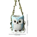 Cute Plant Pots Resin with Drainage Hole Owl Planter Small Plant Pots for Indoor Outdoor Garden Patio Porch Bedroom Living Room Zpaxo China Mainland B