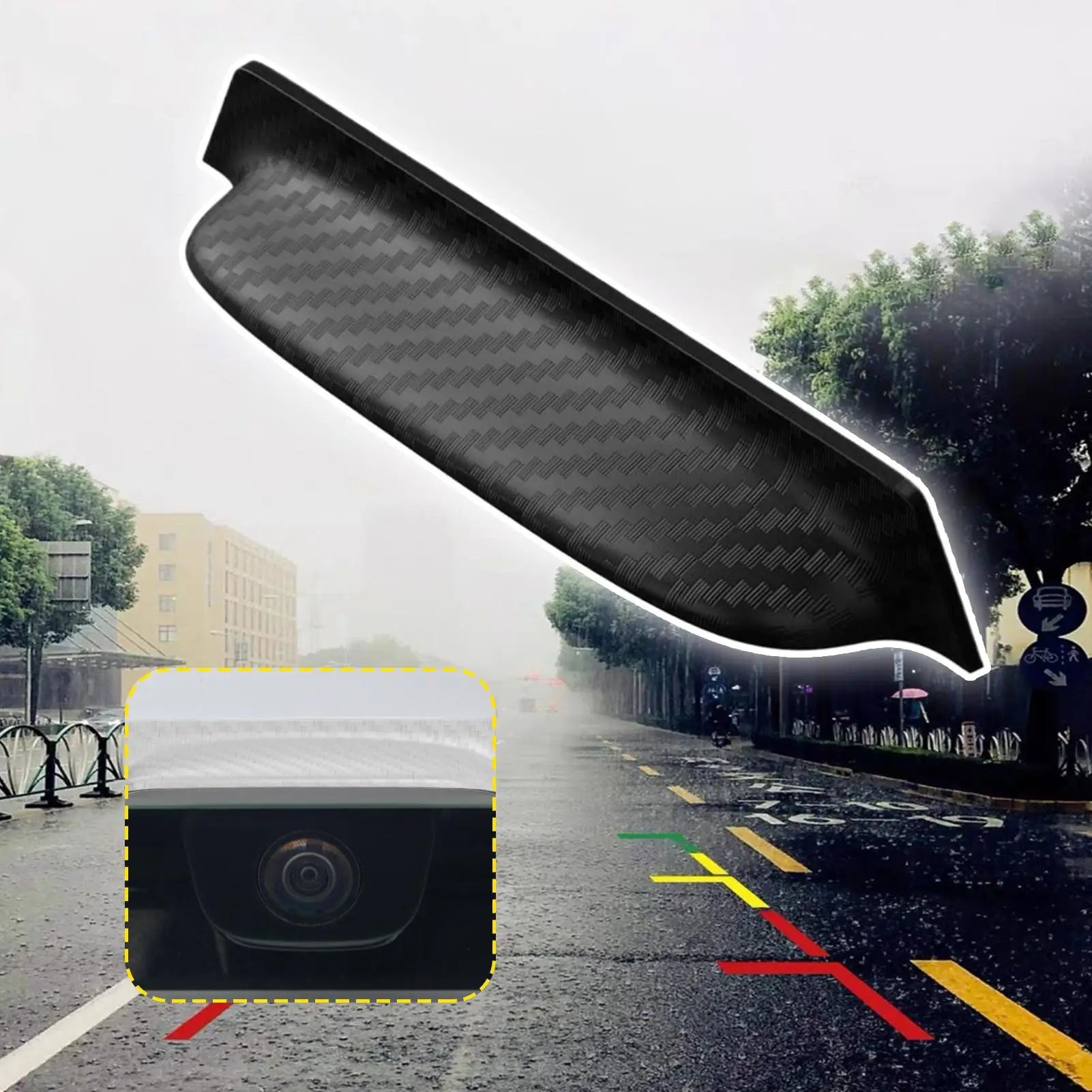 Car Reversing Camera Rain Cover Rear Shield 360 Degree View Anti-rain