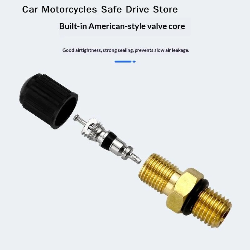 CM1Pcs M8x1 High-quality Air Valves Durable Brass Tire Valve Stems