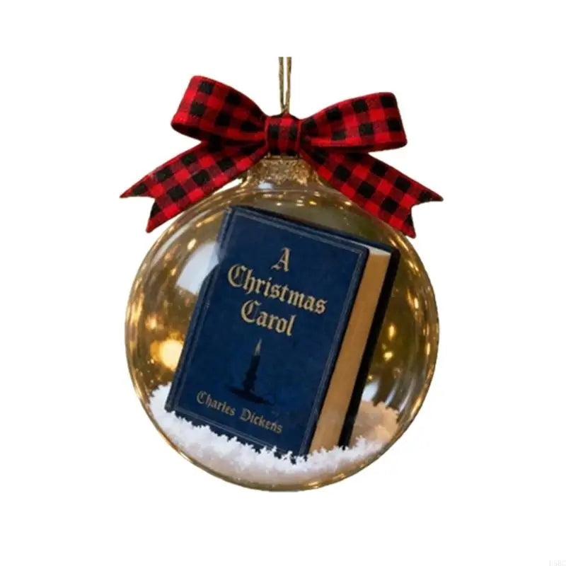 Efficient Acrylic Christmas Carol Hanging Ornament Mini Book Design