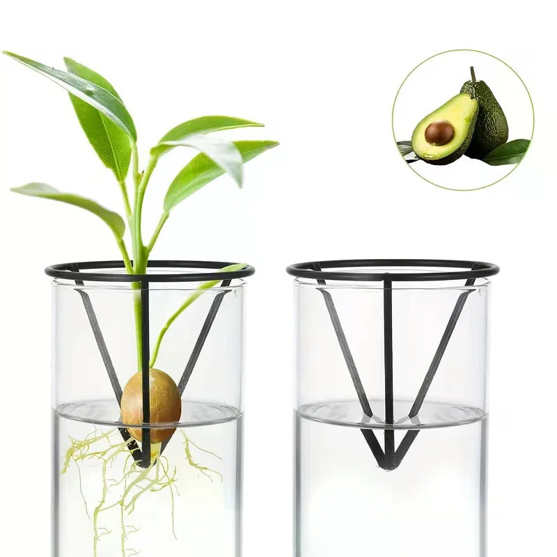 1/2/4pcs Avocado Seed Starter Vase Holders Avocado Seed Growing Triangle Metal Stand Carrots, Sweet Potatoes Growing Stand Zpaxo