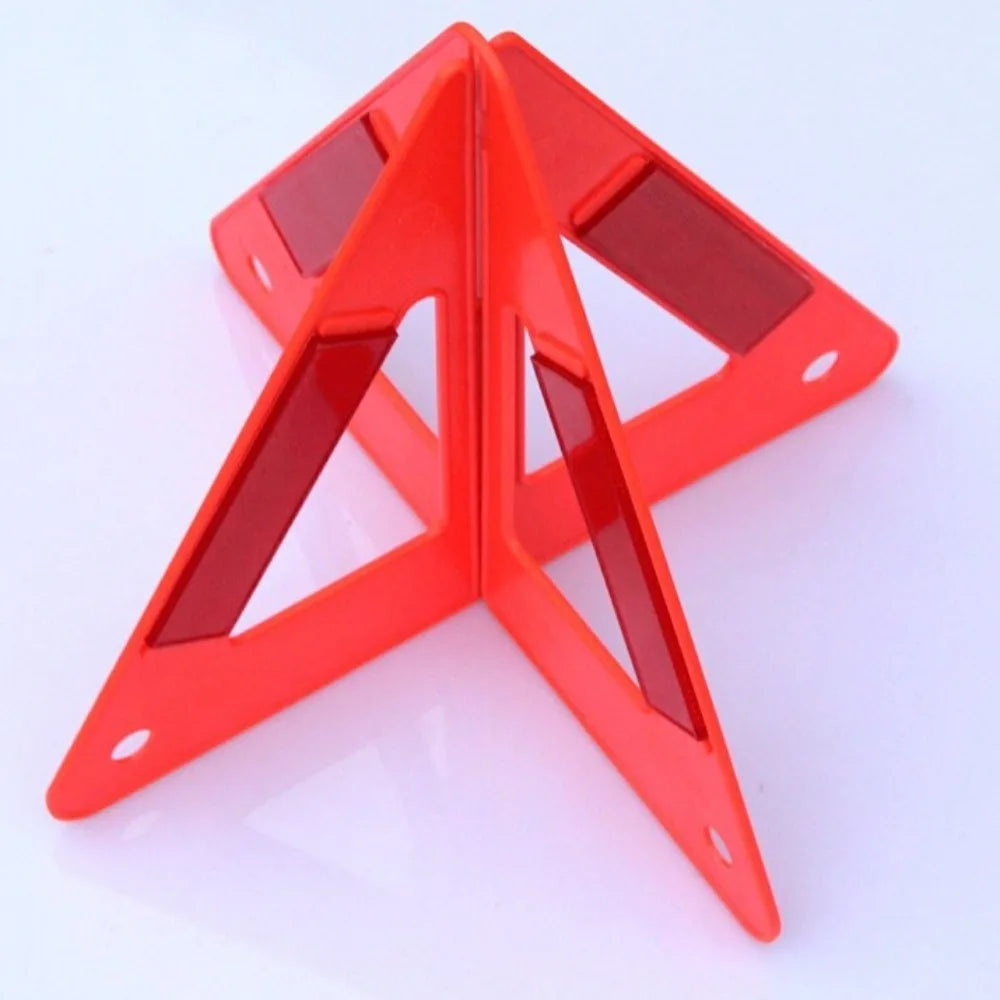 Reflective Car Emergency Warning Triangle Safety Cars Stop Sign Stand Zpaxo