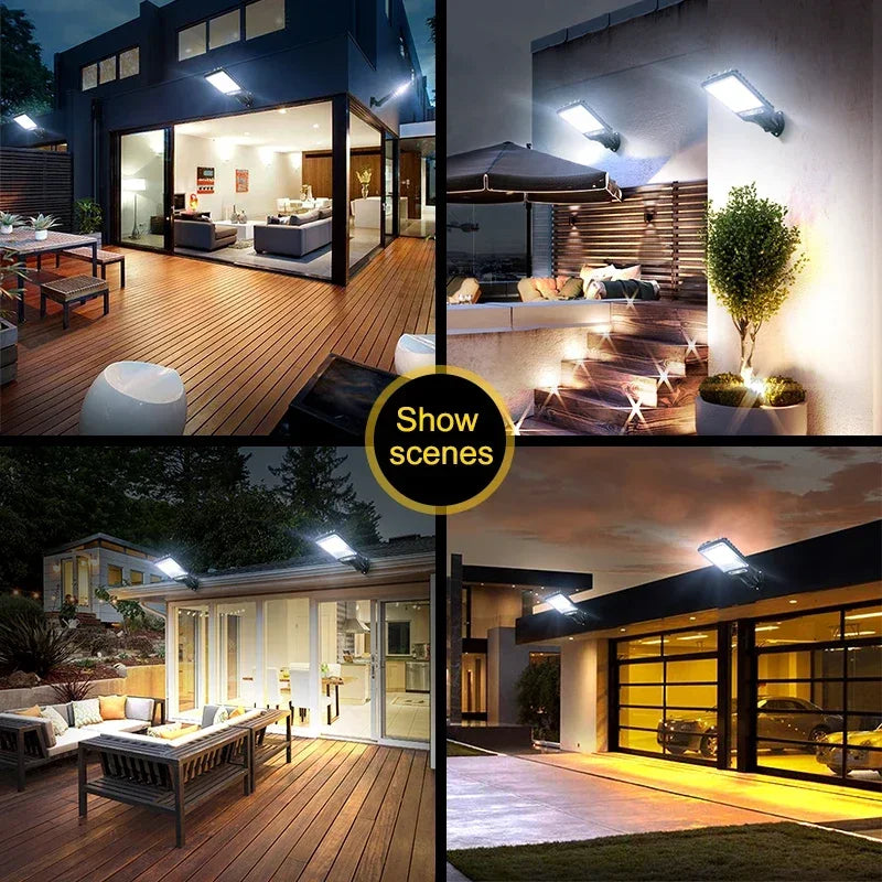 108 COB Solar Street Lamp – Motion Sensor, 3 Modes, Remote