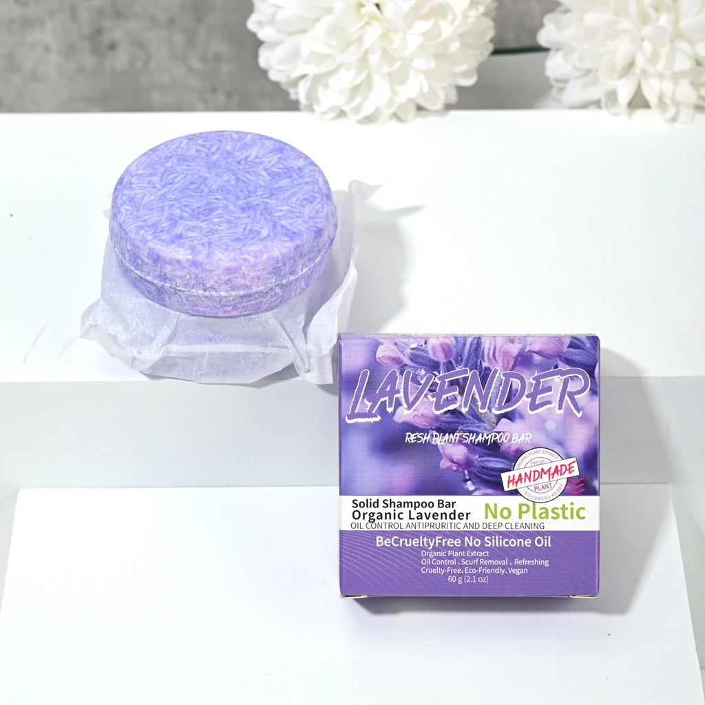 Provence Lavender Solid Shampoo Bar & Cleansing Soap – Handmade Solid Shampoo Bar Zpaxo