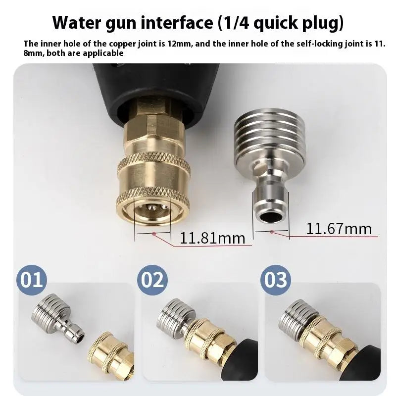 1/4" Quick Connect High-Pressure Stainless Steel Spray Nozzle
