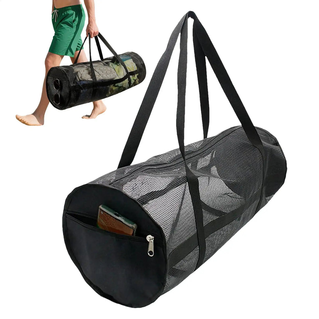 Foldable Mesh Swim Bag – Large Beach & Dive Gear Bag | Zpaxo Mesh Sports Bag Zpaxo