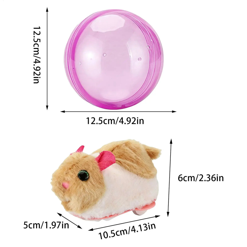 Rolling Hamster-Active Ball Electric Rabbits-Hamster Rolling Ball Transparent Small Pets Exercise Toy Electric Rolling Ball Zpaxo