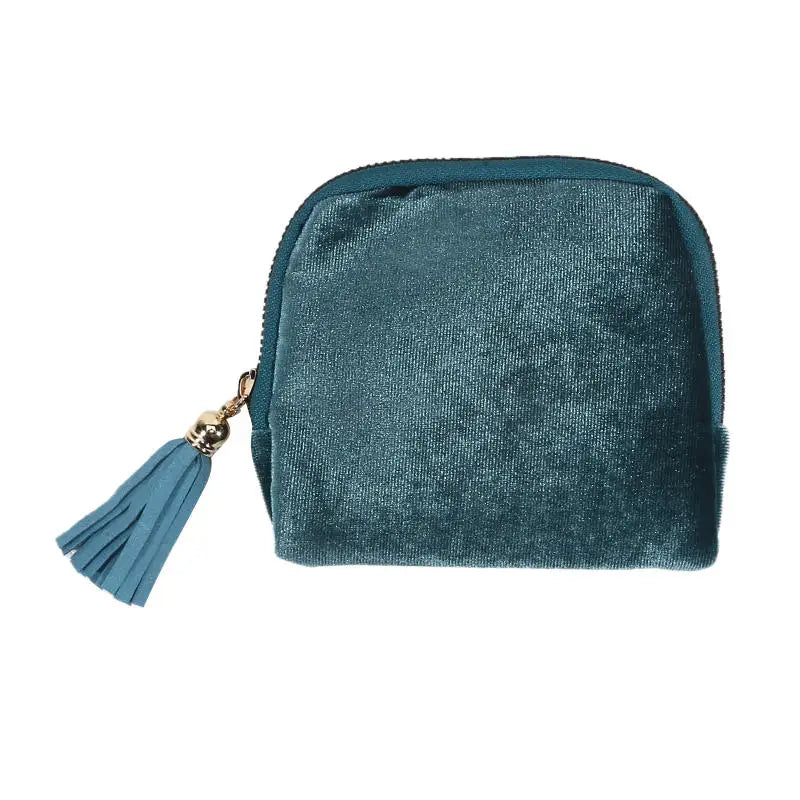 Jewelry Storage Bag Tassel Pendant Ring Zipper Large Capacity Travel