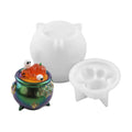 Halloween Cauldron Container DIY Epoxy Resin Mold Plaster Storage Box