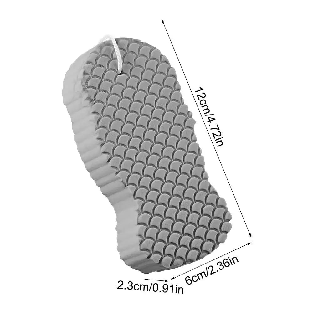 Bath Sponge Exfoliating Bath Scrubbing Sponges Body Washcloth Skin Scrubber Relax Exfoliating Skincare Shower Scrubbing Tool Zpaxo Gray 1PC