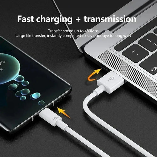 120W 10A USB-C Fast Charging Cable – 1–6 Pack | USB-A to Type-C