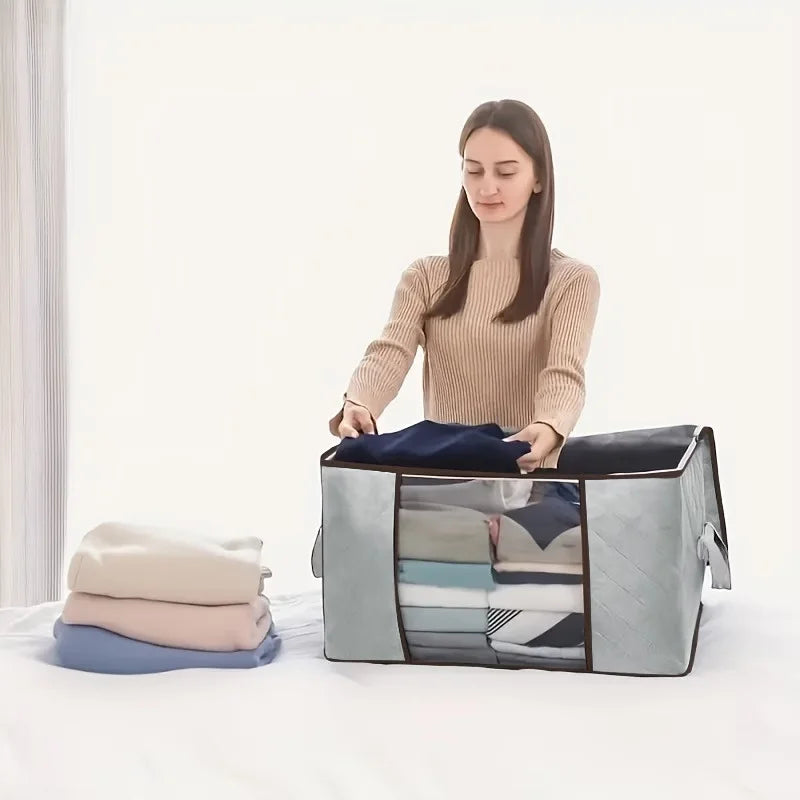 Oversized Zippered Storage Bags Foldable Thickened Clothes Pouches
