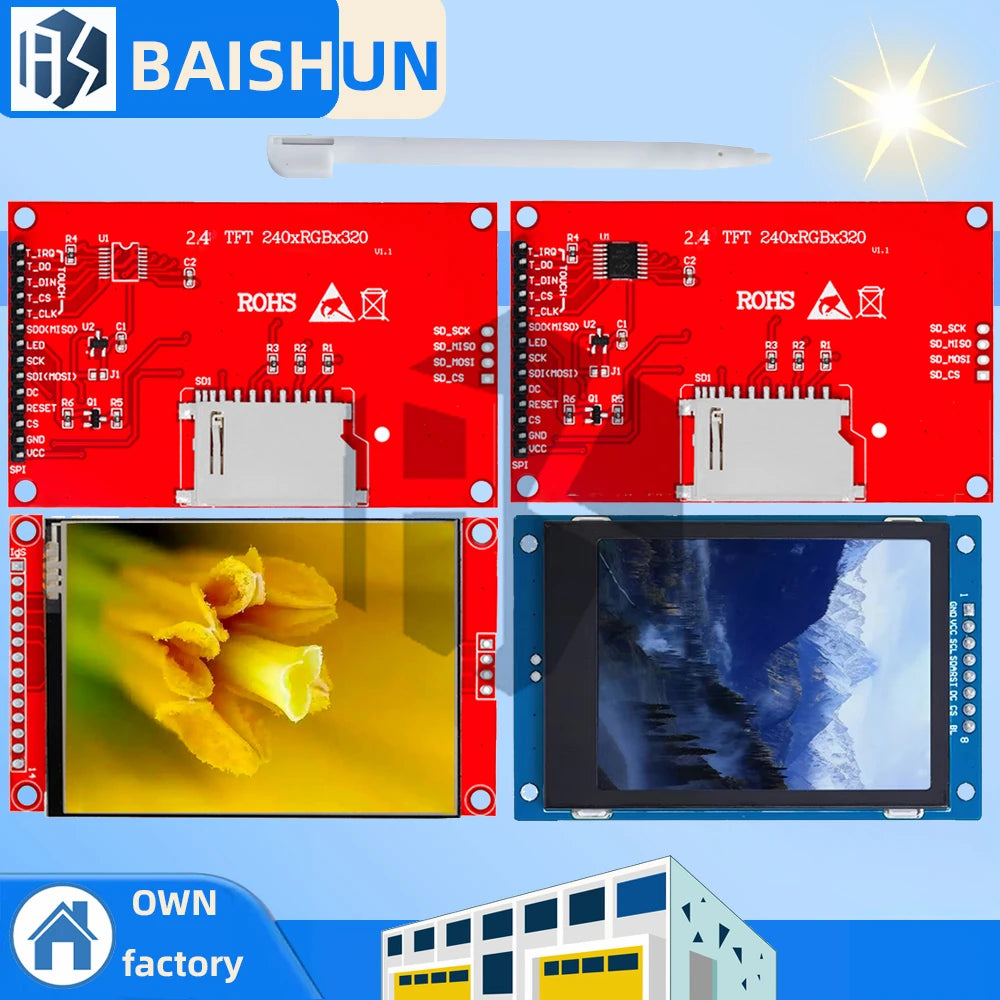 2 4 inchTFT LCD Display Module 240x320 RGB SPI Interface ST7789 Zpaxo