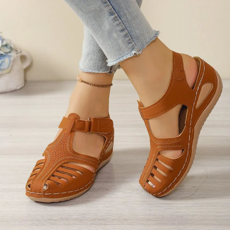 Summer Women Sandals Lightweight Wedge Shoes Trend Premium Orthopedic Zpaxo
