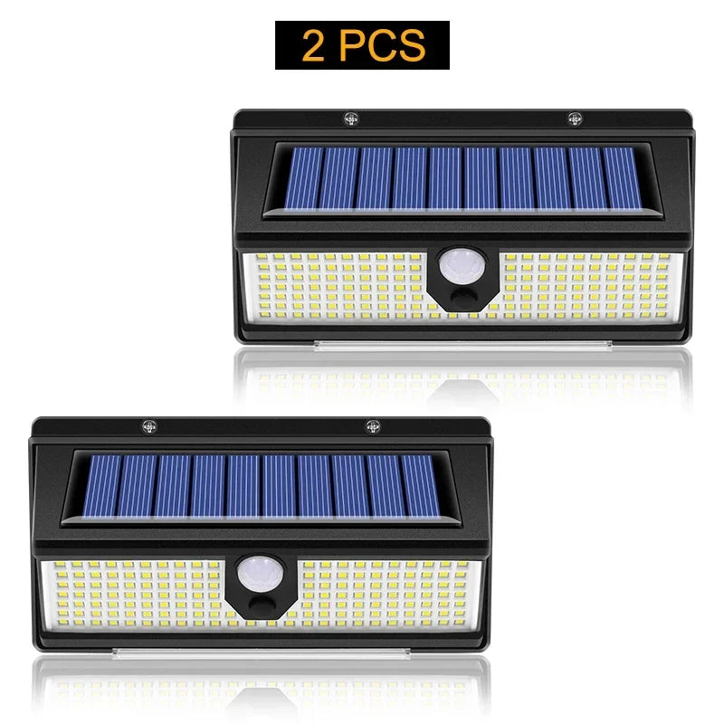 Outdoor Solar Lamp with Motion Detector 4 Modes Waterproof 190Led Solar Light for Courtyard Zpaxo 2PCS China Mainland