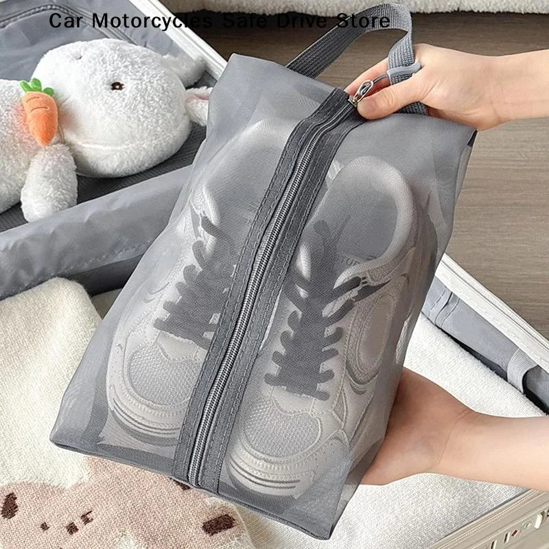 M1Pcs Large Capacity Organizer Foldable Breathable Mesh Shoe Bags Gym