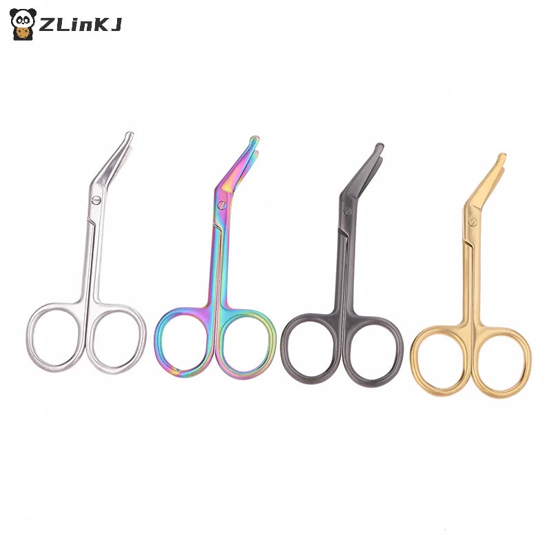 ▶1PCS Stainless Steel Gauze Bandage Scissors Dressing Surgical Scissors Household Plaster Scissors Nurse Scissors Zpaxo