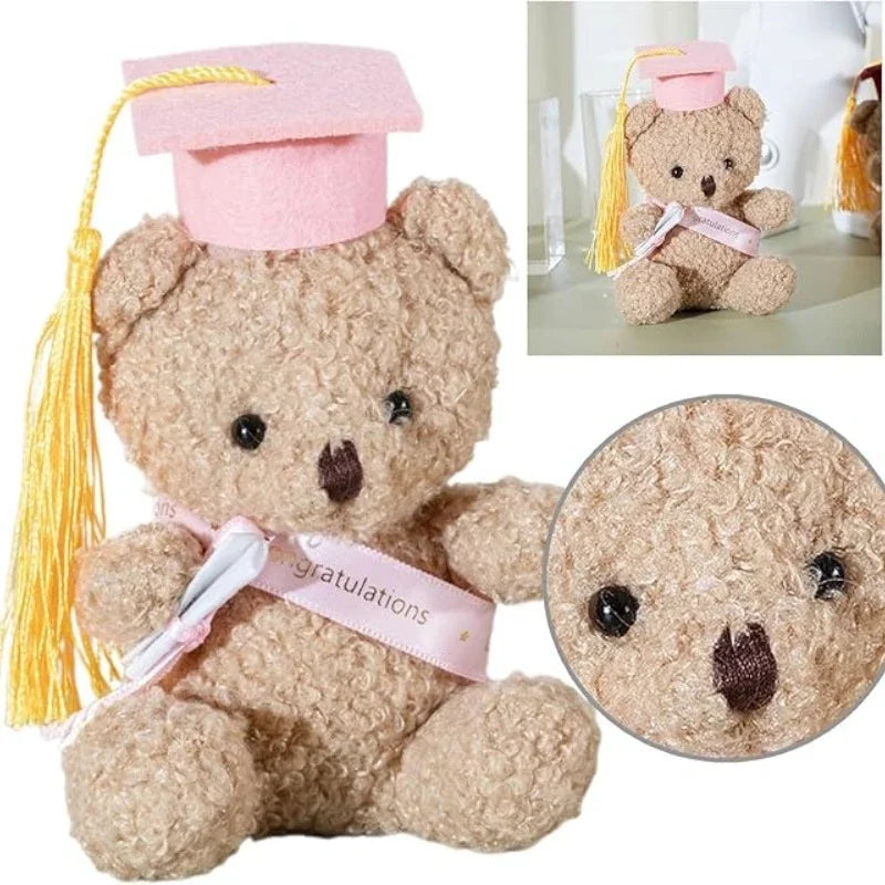 Graduation Bear Plush Bears Pink Stuffed Graduate Student Souvenir