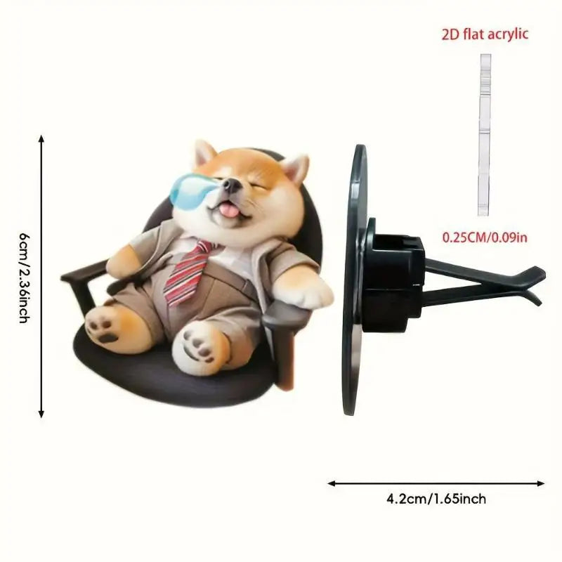 Car Air Vent Clip Aroma Diffuser – Cute Acrylic Animal Design