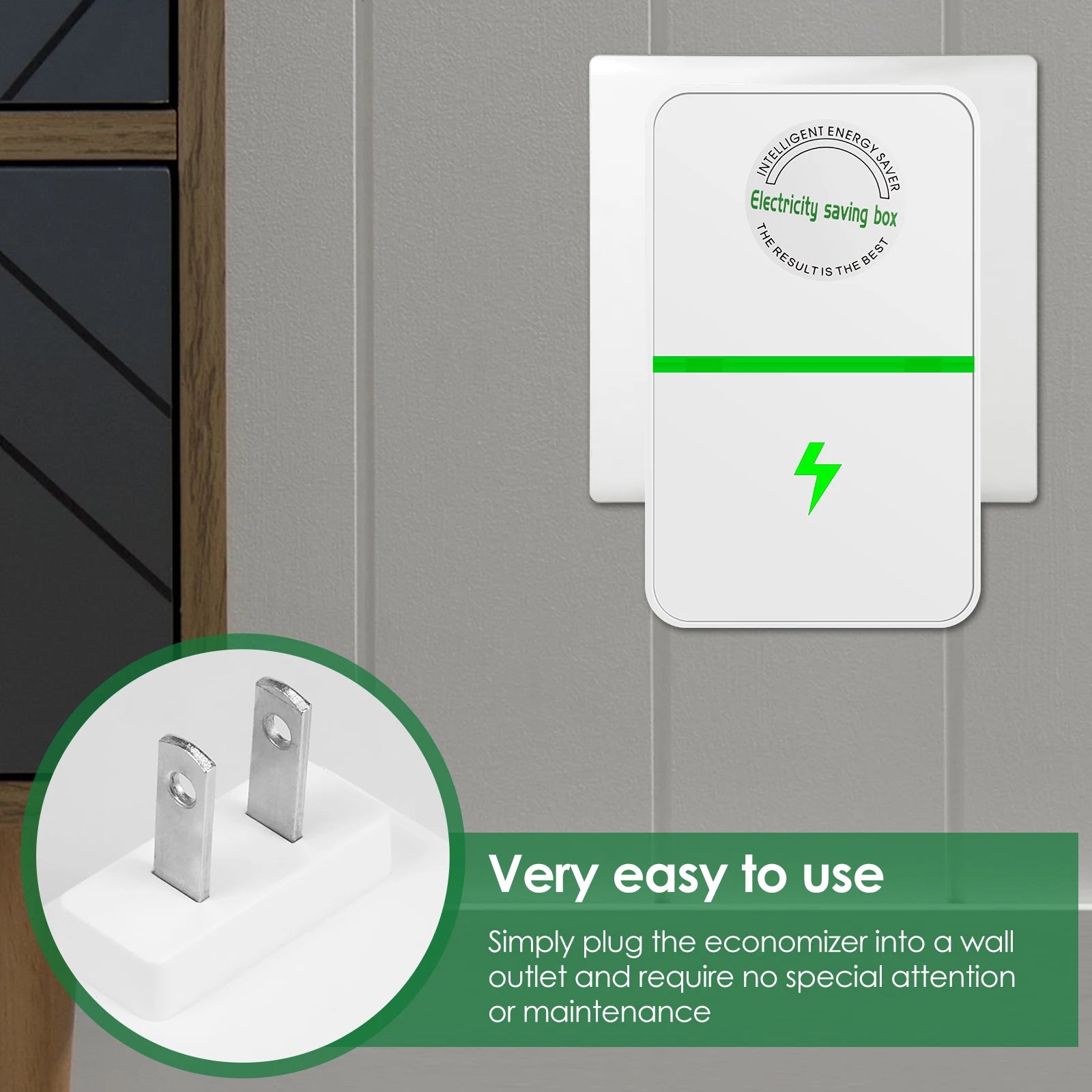 2/4Pcs Power Saver Portable Electricity US Energy Saver Smart Saving Box Safe Household Plug 90V-250V for Office Kitchen Accesso Zpaxo