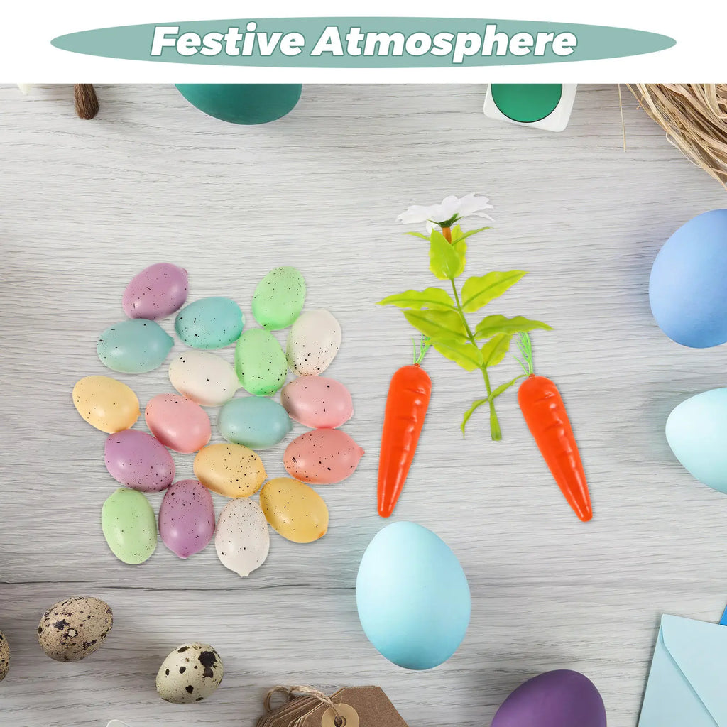 Easter Egg Carrot Foam Decor Versatile DIY Craft Fillable Empty Shape
