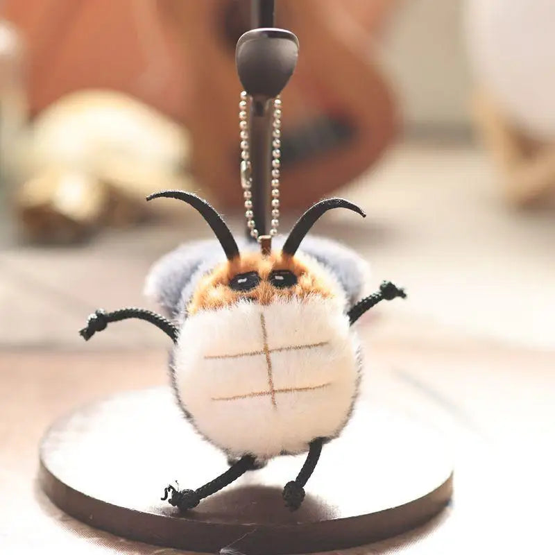 ▶1Pcs Stuffed Animal Car Key Holder Cute Cockroach Plush Keychain Backpack Pendant Stuffed Doll Decoration For Students Zpaxo Style02-11cm
