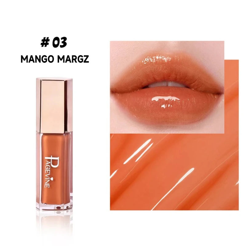 Mirror Gloss Lip Gloss – High Pigment Plumping Liquid Lipstick Lip Gloss Zpaxo 3