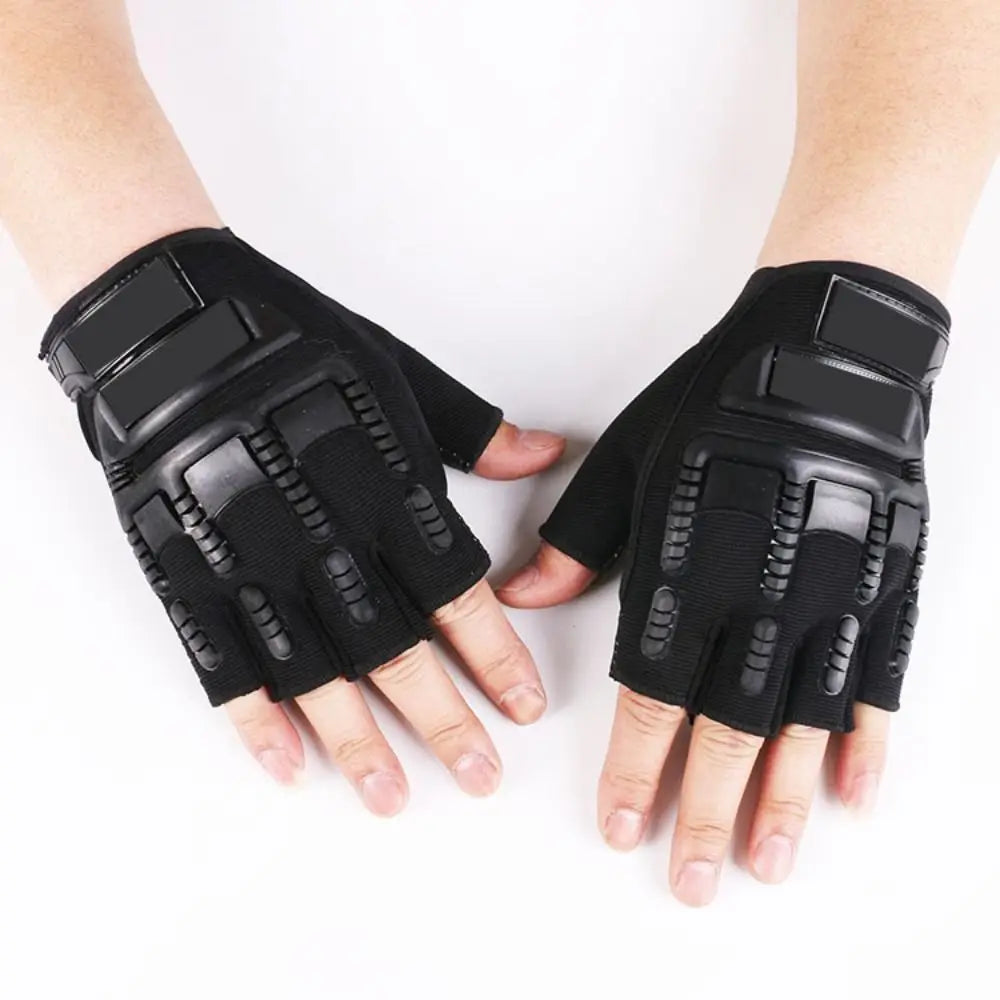 Resistant Motorcycle Equipment Accessories Fingerless Guantes Men's Zpaxo