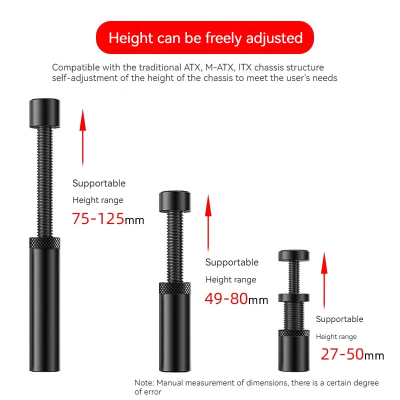 Universal Vertical Telescopic Holder Adjustable Video Card Support Stand Universal Graphics Card Bracket Shock-Absorbing Holder Zpaxo
