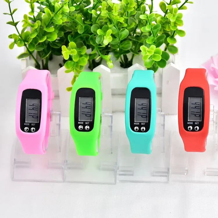 Silicone Electronic Pedometer Wristband Watch Multifunctional Pedometer Health Sports LED Electronic Watch Bracelet Zpaxo